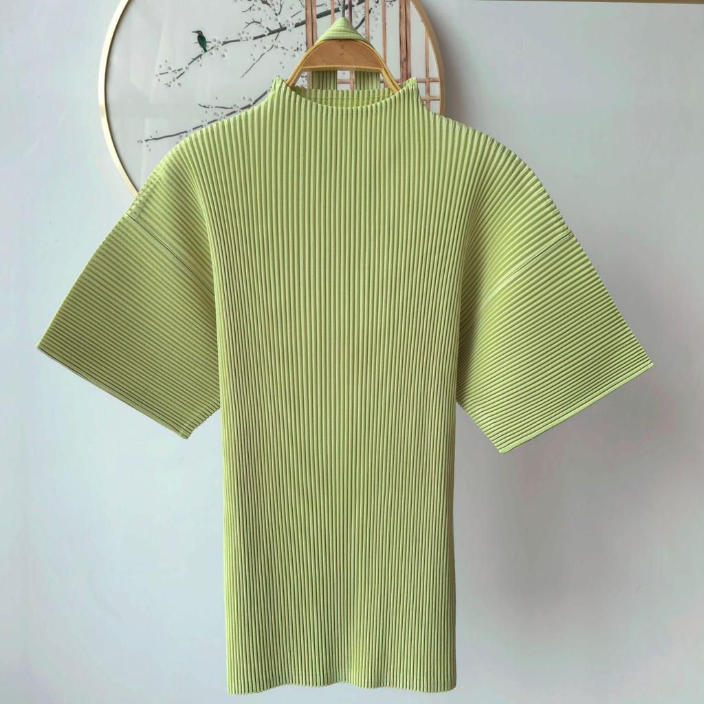 2026 Spring Miyake High-End Pleated Batwing Sleeve Casual Top