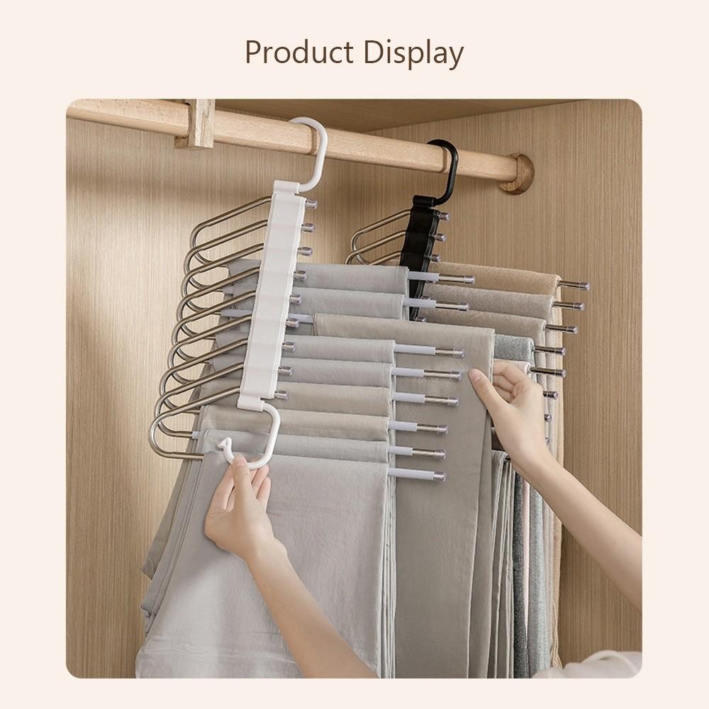 Multi-Function Magic Pants Hanger Space-Saving Trouser Hanger Durable Pants Storage Hook