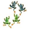 1 Pair Stud Earrings Enamel Dripping Glossy Frog Shape Ear Studs Hip Hop Style 3D Frog Split Design Earrings Jewelry Gift