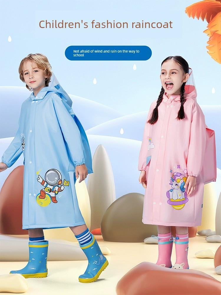 Children's Raincoat for Boys, Waterproof, Lightweight, Special for Kindergarten and School, for Girls, Primary School Students, Poncho, 2026 New Model