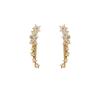 Niche design sense starlight flower Mori earrings women, a row of sweet temperament simple and small stud earrings
