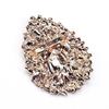 Hot Sale Crystal Water-drop Brooches for Women Vintage Fashion Pendant Style Elegant Wedding Pins Party Jewelry Brooch