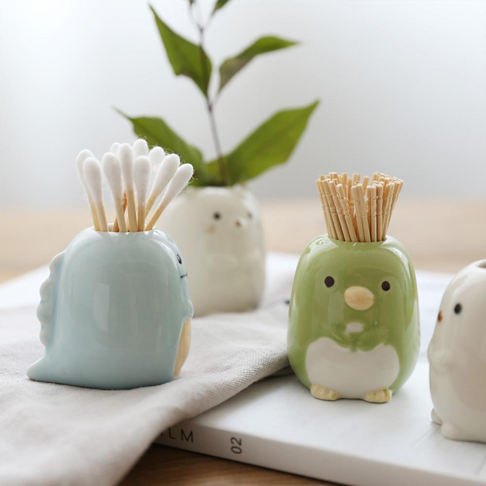 Animals Bathroom Accessories Storage Box Toothbrush Holder Toothpick Dispenser Tooth Brush Stand
