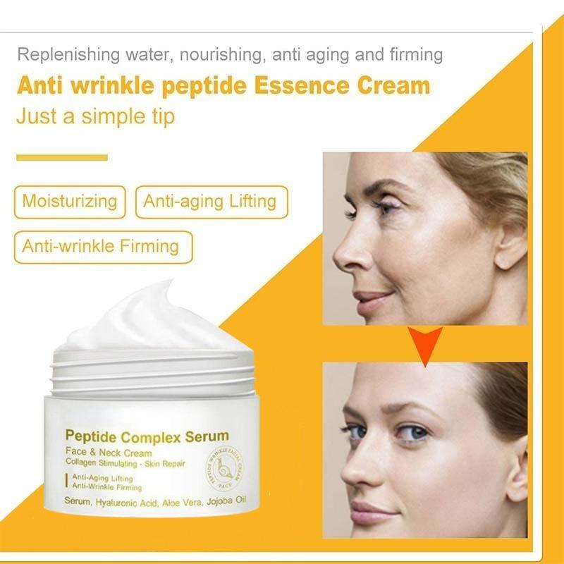 Anti-wrinkle Cream Hyaluronic Acid Moisturizing Skin Care Peptide Complex Essence Firming Whitening Beauty Cosmetics