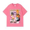 275 GSM Washed T-shirts 100% Cotton Digimon V6 Waifus Print Unisex Heavy Cotton T Shirt