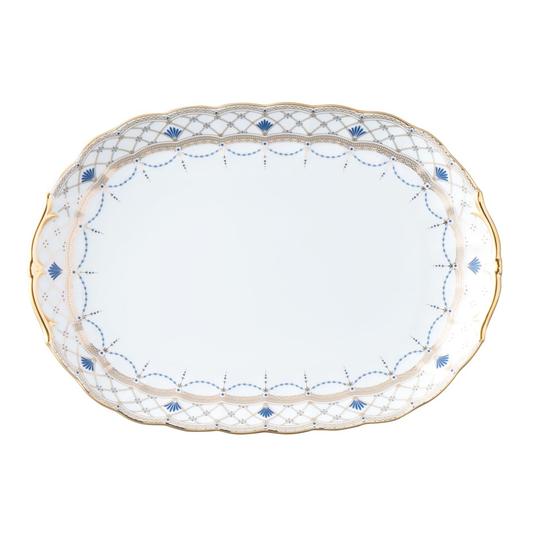 

NARUMI Prima Donna Made in Elegant Gift Plate, 32cm, Gold, Japan, Stylish, Gorgeous, Platter, Large, Boxed, 52476-1992