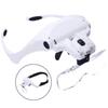 Led Headband Magnifier With Light 5 Lenses (1x-3.5x) Hands Free For Reading Soldering Jewelry Making Watch Repair