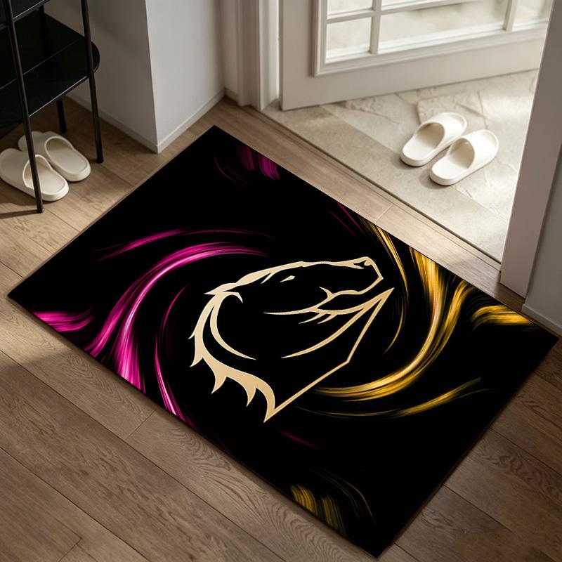 Brisbane Broncos A rug suitable for office chair areas living rooms and computer desks perfect for home offices and an ideal holiday gift