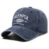 Adjustable Cotton Letter Embroidery Classic Baseball Hat For Spring And Autumn Outings