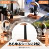 NODIBRO Headphone Desktop Headphone Headset Hanger for and Home Decor Stand, T-shaped, Wooden, Holder, Non-slip, Stand, Teleworking, Gaming, (Walnut +