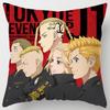 Tokyo Revengers Printed Throw Pillow Cover 18in Soft Cushion Case For Cozy Interiors