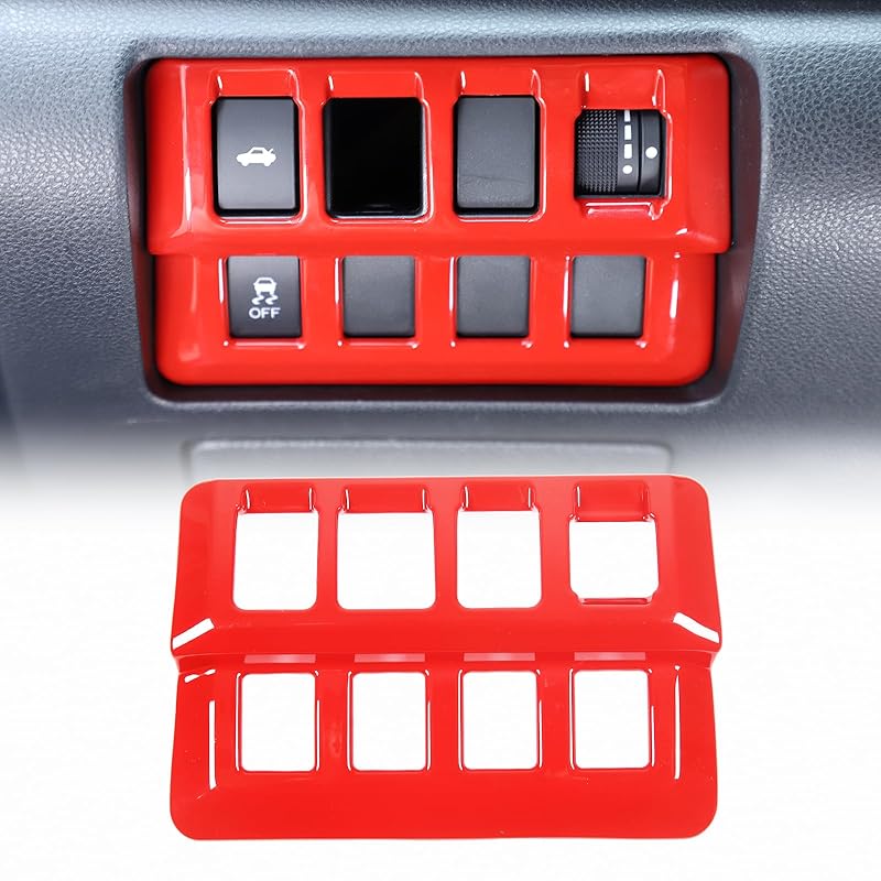 Trunk Switch Button Cover Trim Compatible with Subaru WRX 2022 2023,ABS Trunk Boot Open Button Trim Cover, WRX Interior Accessories (Carbon Fiber