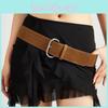 Street Style Solid Color Suede Women Casual Wide Belt For Trendy Womens Accessories