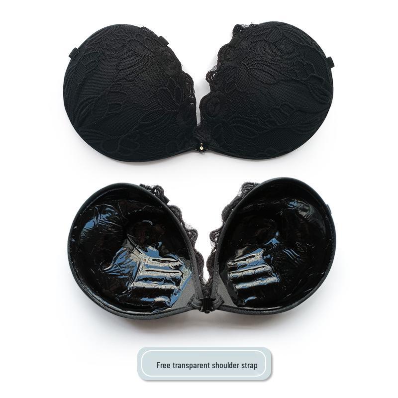 Pasties Seno in Silicone con Pizzo Ispessito e Laccetti per un Sollevamento Potenziato