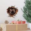 3D Mouse Breaking Wall Waterproof Moisture-Proof Wall Sticker Self-Adhesive Cartoon Animal Background Wall Home Decor Art