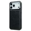 For iPhone 17 Pro Max Case Calf Texture PU Leather Anti Fingerprint Back Phone Cover