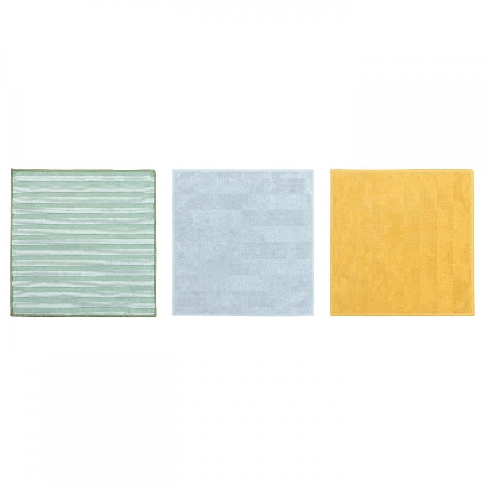 

IKEA PEPPRIG ПЕПРИГ ПРОСТЫНЯ ИЗ МИКРОФИБРЫ, ЗЕЛЕНЫЙ, СИНИЙ/ЖЕЛТЫЙ, 28x28 см