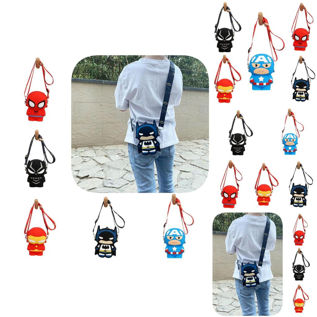 Childrens Spider Man Silicone Pocket Bag With Large Capacity And Durable Design For Girls And Boys