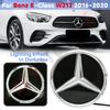 C200 E300 2026 Gorący Chrom Srebrny Błyszczący Czarny Gwiazda Przednia Osłona Chłodnicy Dekoracyjna Odznaka Emblemat w Stylu OE Chrom Srebrny Dla Mercedes Benz