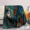 Winged Owl  Print Flannel Blanket, High Quality Comfortable for All Seasons, Home Decor, Warmth and Comfort