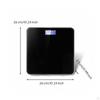 Digital Washroom Scale High Precision with Backlit Display for Dorm Room Ivory White