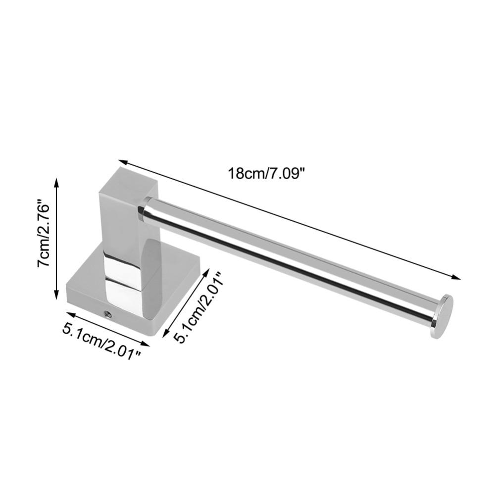 Silver Roll Paper Holder Stainless Steel Tissue Holder Durable Paper Rack  Space Saving