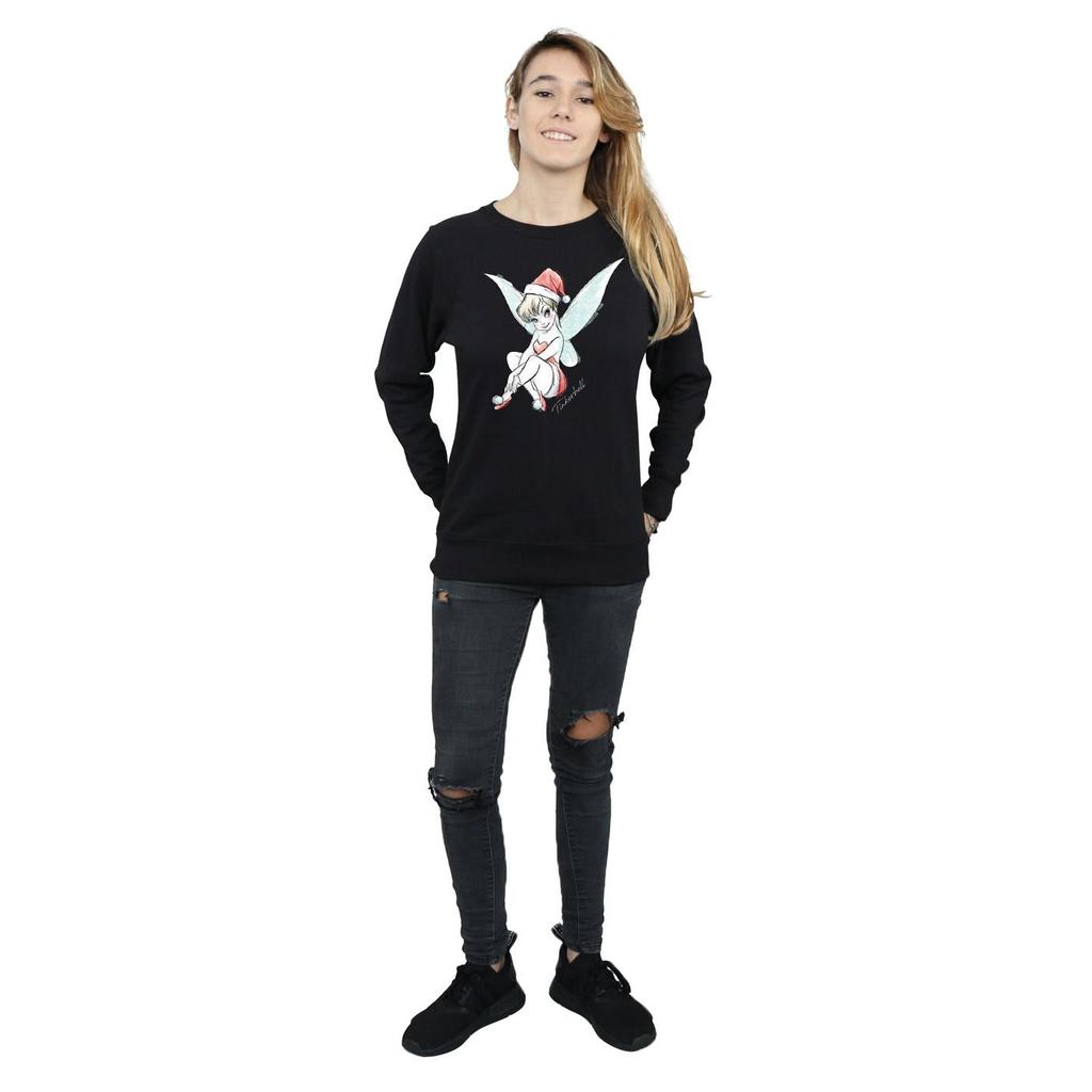 Disney Womens/Ladies Tinkerbell Christmas Fairy Sweatshirt