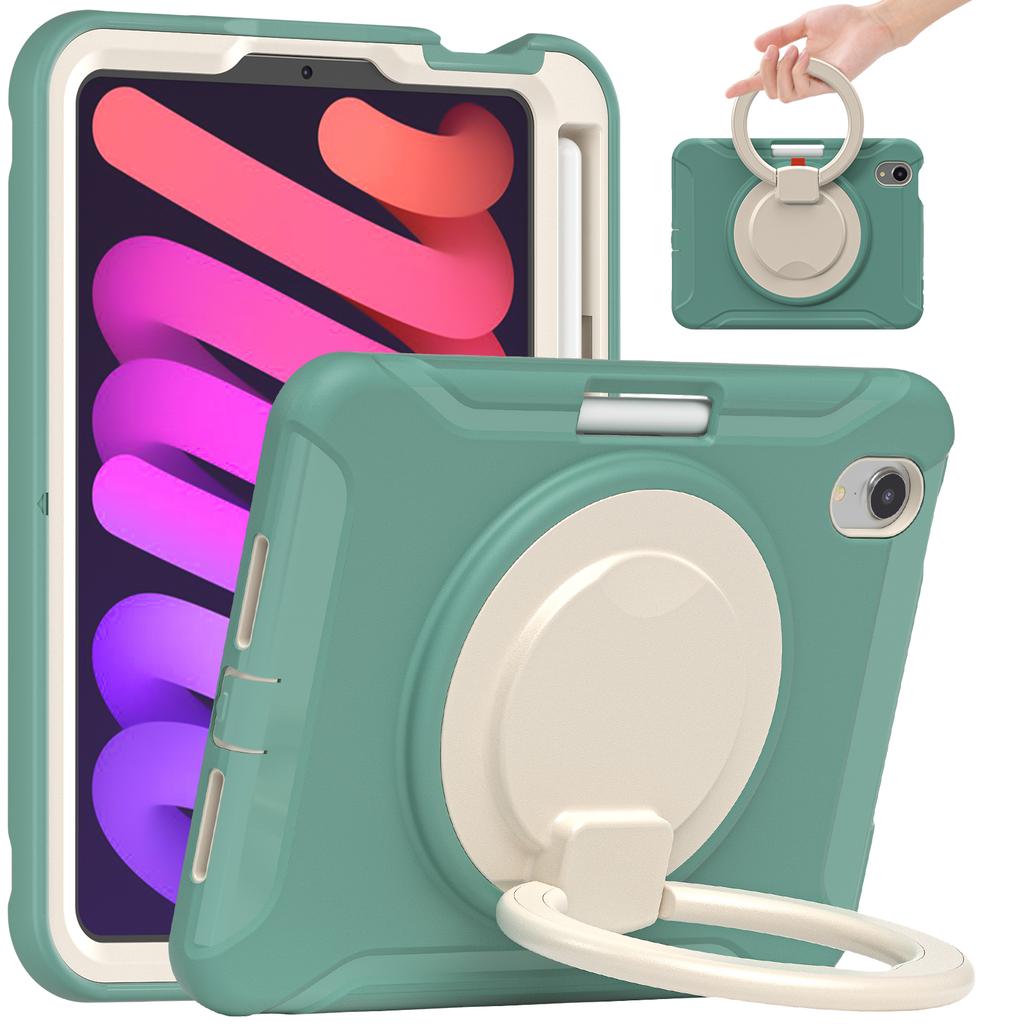 Hybrid Case for IPad Mini 7 A17 Pro 2024 Mini 7 2021 8.3 Inch Model A2993 A2995 A2996 A2567 A2568 A2569 360 Rotating Stand Cover