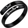 Twisted Jewellery for Men | “I Fucking Love You” Open-front Ring for Women | Letter Jewellery | Engraved Stainless Steel Ring