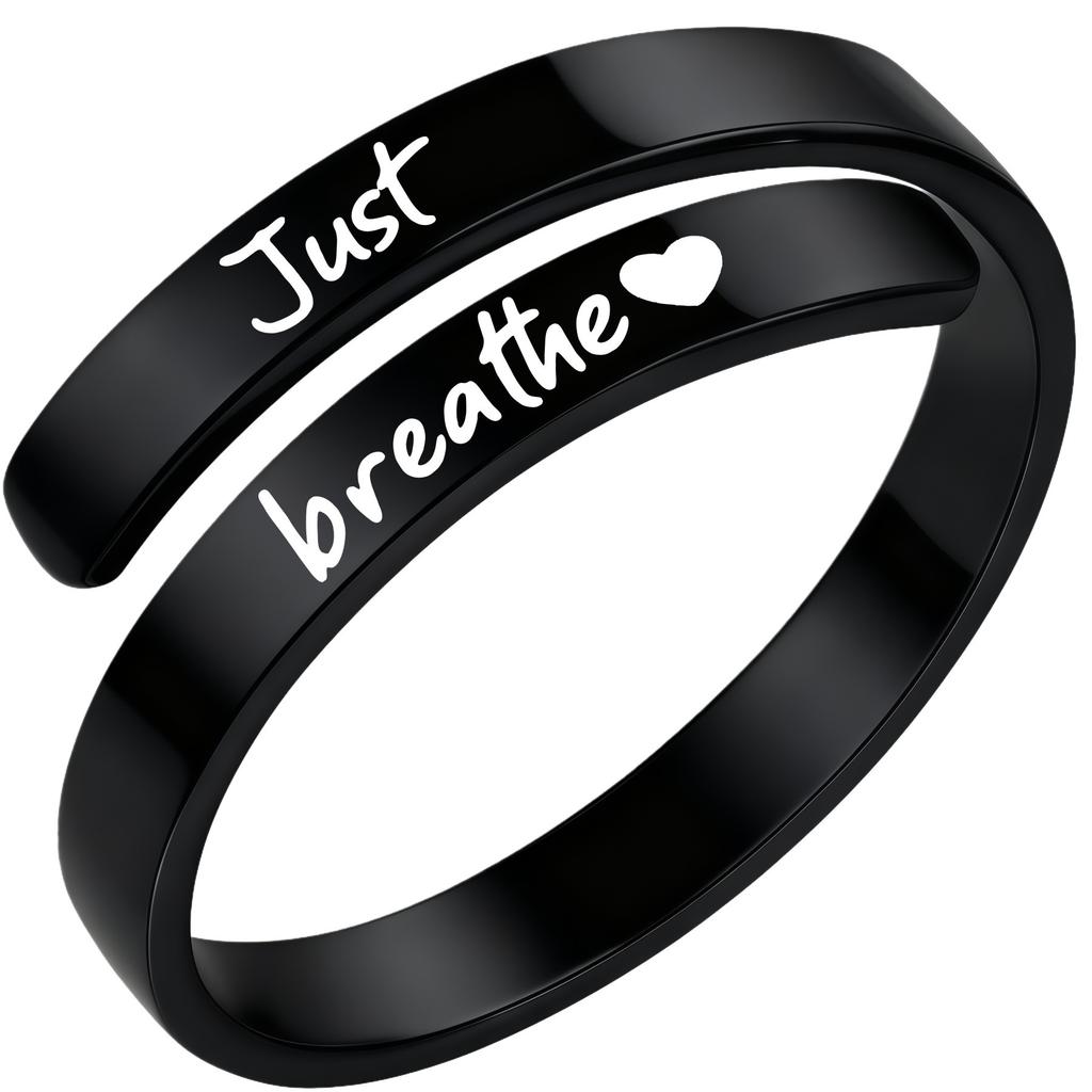 Twisted Jewellery for Men | “I Fucking Love You” Open-front Ring for Women | Letter Jewellery | Engraved Stainless Steel Ring