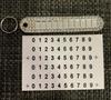 Rhinestone Car Keychain with Anti-Lost Number Plate – Stylish Key Pendant for Men and Women