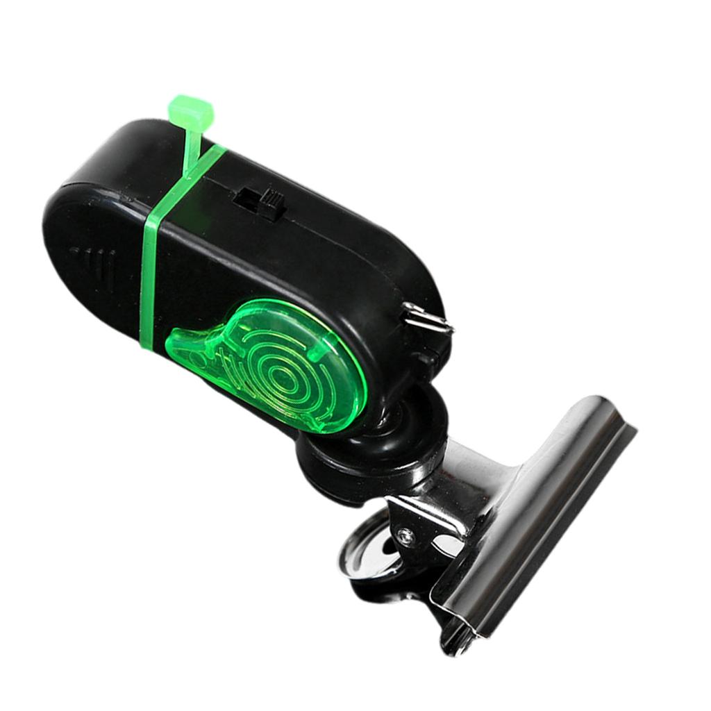 Wędkarski Alarm Brań Wielokątny Regulowany Elektroniczny Wskaźnik Alarmowy Wędkarski z Dźwiękiem i Światłem dla Większości Wędzisk