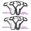 35MM W176 W246 W204 X204 W212 W207 W156 W117 Interiör Bil Ratt Kolfiberöverdrag Panel Trim För Mercedes Benz