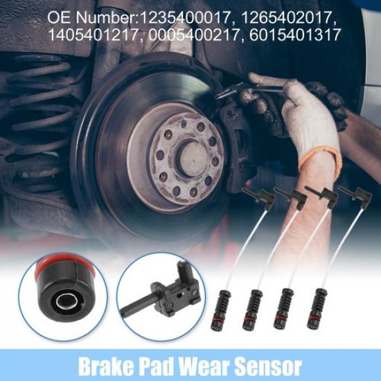 4pcs Brake Pad Sensor Front Rear Disc Brake Pad Wear Sensor for Mercedes-Benz