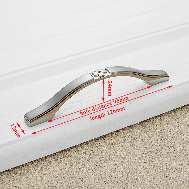 KAK Zinc Alloy Modern Cabinet Handles Kitchen Cupboard Door Pulls Drawer Knobs Handles Wardrobe Pulls Furniture Handle Hardware