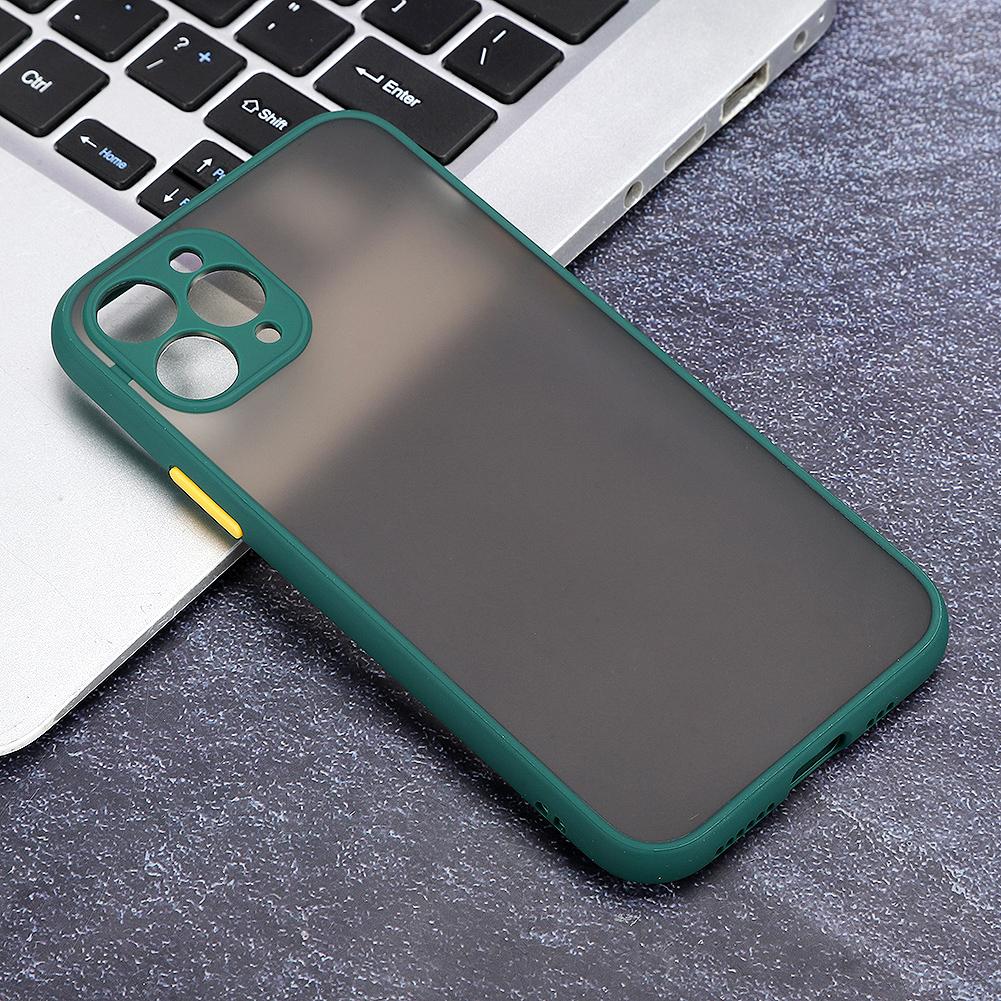 2PCS Cover Phone Case  Frosted Texture Translucent Anti Drop Colorful Keys for IOS 11 Pro(Phone Case for IOS 11 Pro )