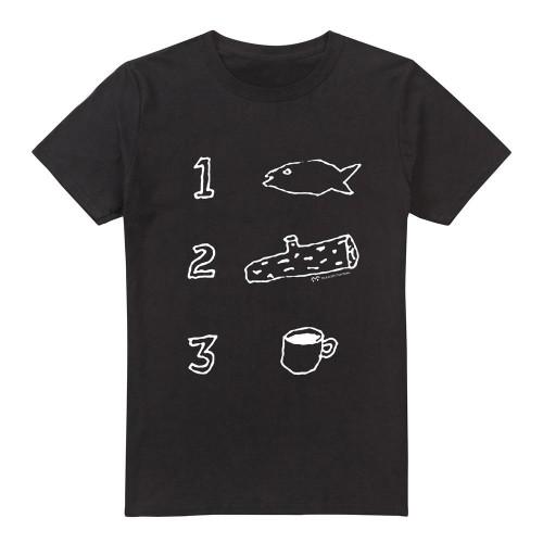 Twin Peaks Mens Coffee Log Fish T-Shirt