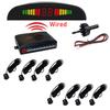 Universal Car Parktronic Parking Radar with 8 Sensors LED Display Monitor Detector System Backlight Reverse Auto