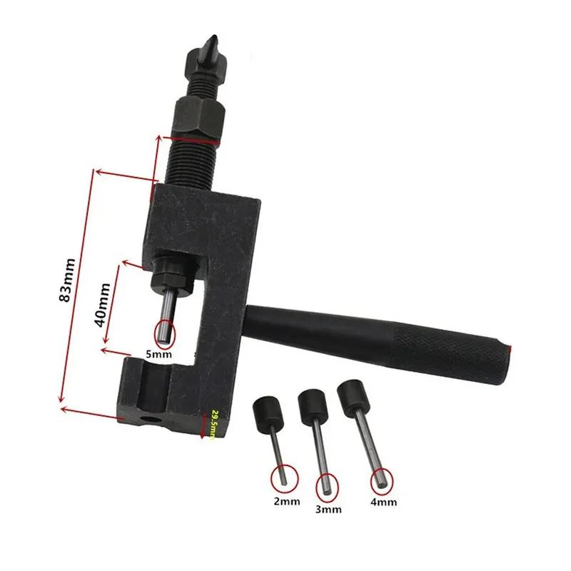 Motorcycle Chain Breaker Bike Chain Riveting Tool 6 Pins Cutter Riveter For 415/420/428/520/525/530/630