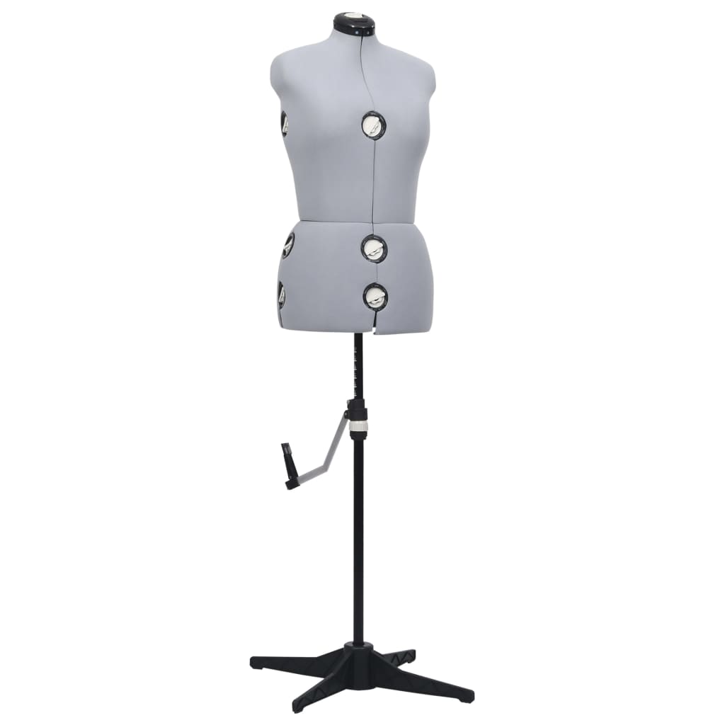 Adjustable Female Dressmaker S Mannequin Grey Size M (40 46)