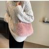 Fashion Faux Fur Ladies Shoulder Bag Fluffy Square Female Crossbody Bag Soft Handbag Luxury Tote Bag for Women