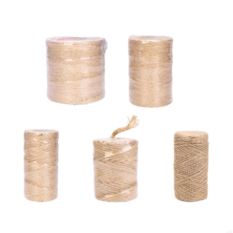 Spago in Fibra Naturale Multiuso Robusto Corda Stringa per Imballaggio per Artigianato Fatto a Mano Giardinaggio Decorazione Casa Imballaggio
