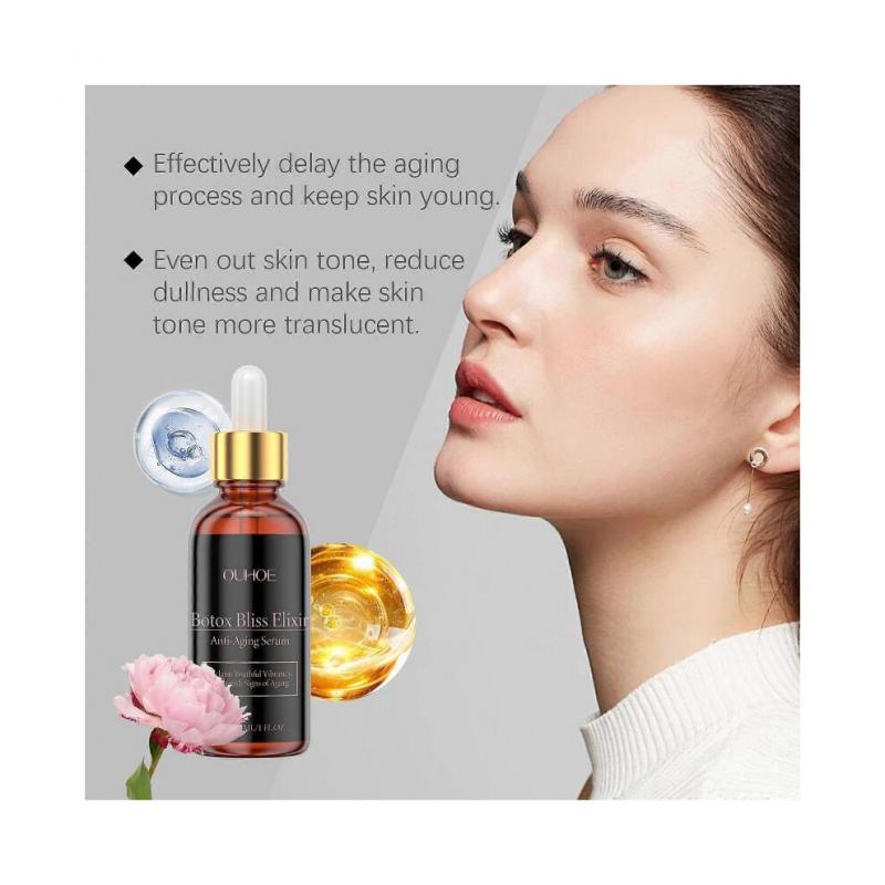 Feuchtigkeitsspendendes Gesichtsserum für jugendliche Haut  Tiefe Feuchtigkeitsversorgung mit Glycerin, Hyaluronsäure & Pfingstrosenextrakt  Anti-Aging, Reduziert Falten & I