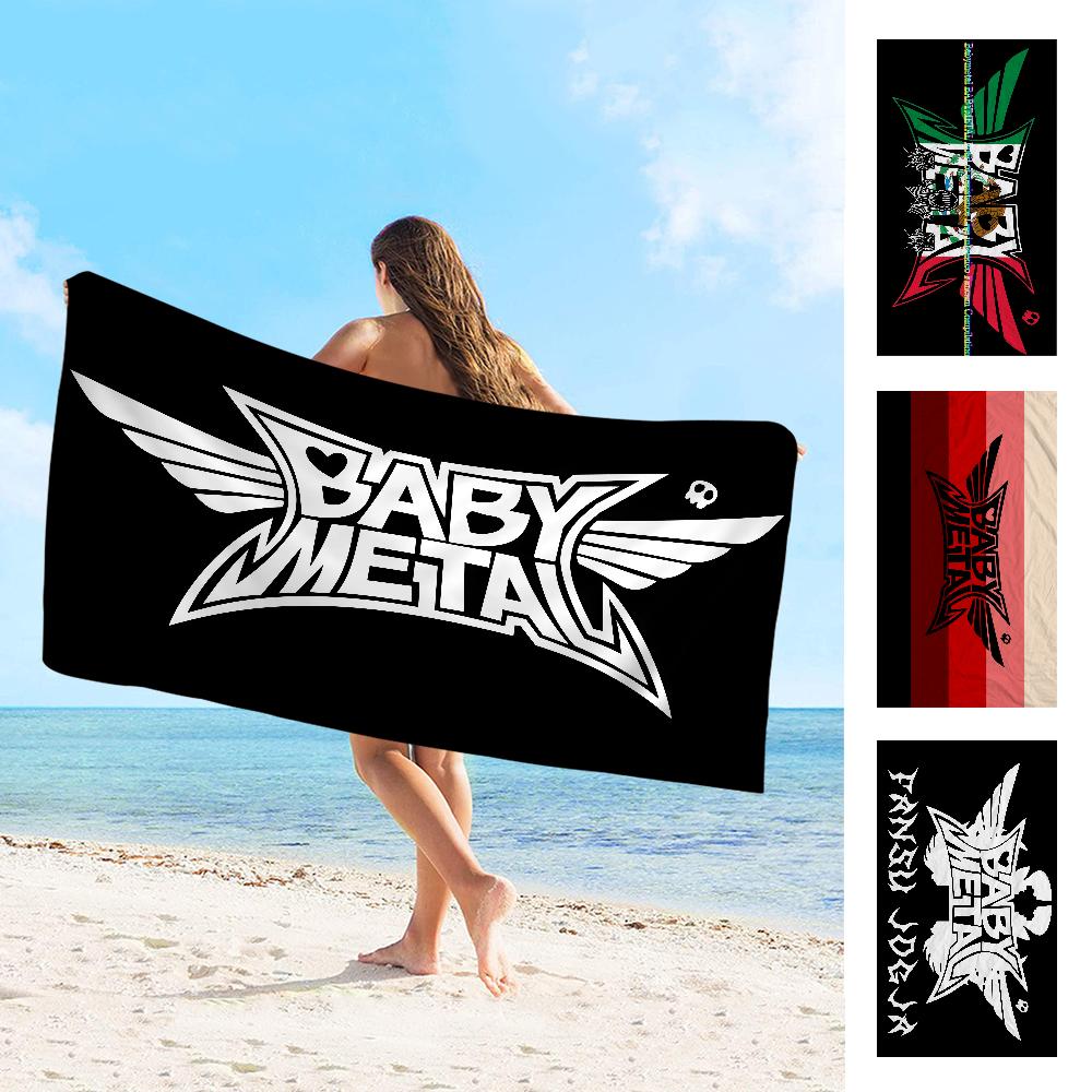 Textilien Baby Metal Logo Towel Microfiber Beach Towel Absorbent Quick Dry Soft Yoga Swimming Resort Mountain Climbing Towel