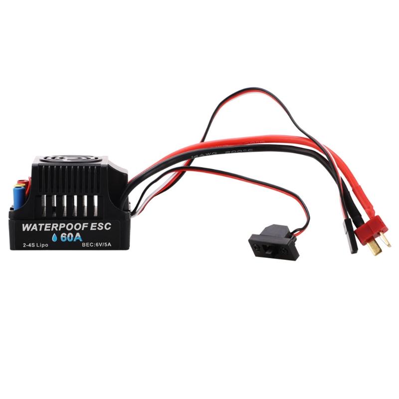Brushless Electronic Speed Controller RC Waterproof ESC 60A/80A Brushless & Brand New Accessory for 1:10 RC Toy Off-road