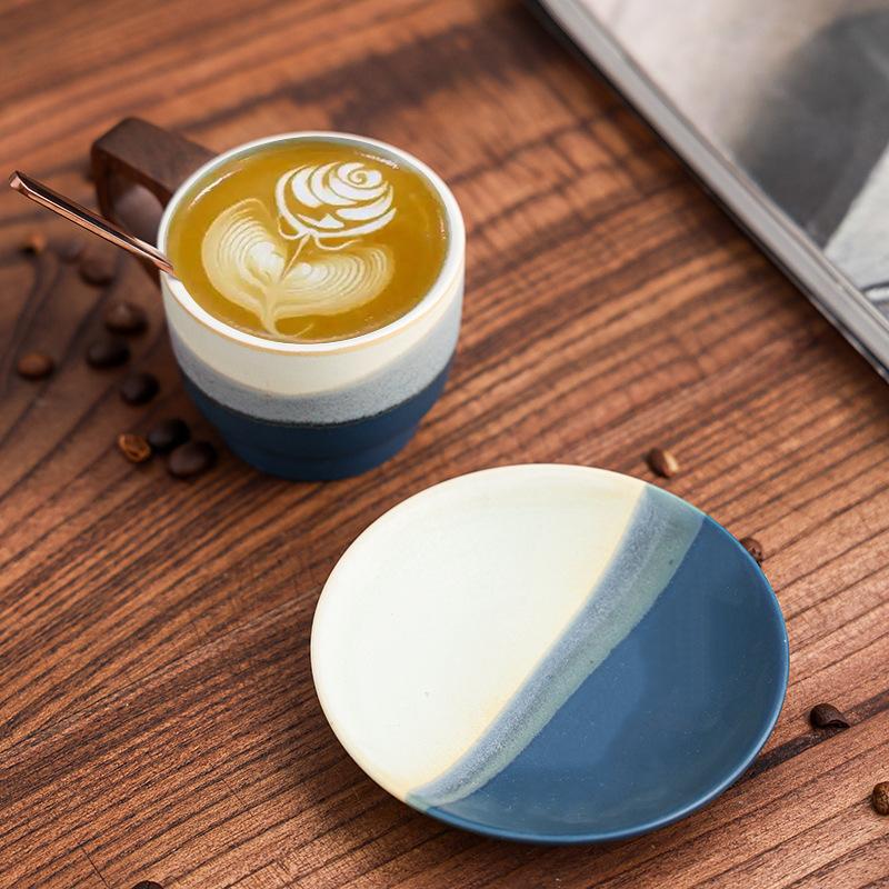 Espresso Coffee Cup And Saucer Set, Latte Latte Cup, High-Value Mug.