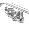 Set of Stainless Steel M8 Anti-Theft Security Screw/Bolt Kit w/Locking Key