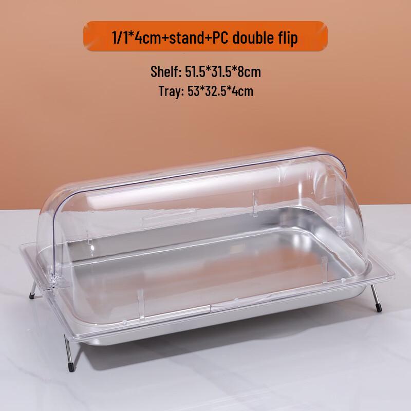 Handun Commercial Transparent Flip-Top Ingredient Box