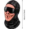 White Mustache Old Man Balaclava Face Mask Funny Ski Mask  Outdoor/Cycling/Pranks/Party