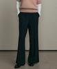 Lingseoul Bootscut Banding Pants-Black